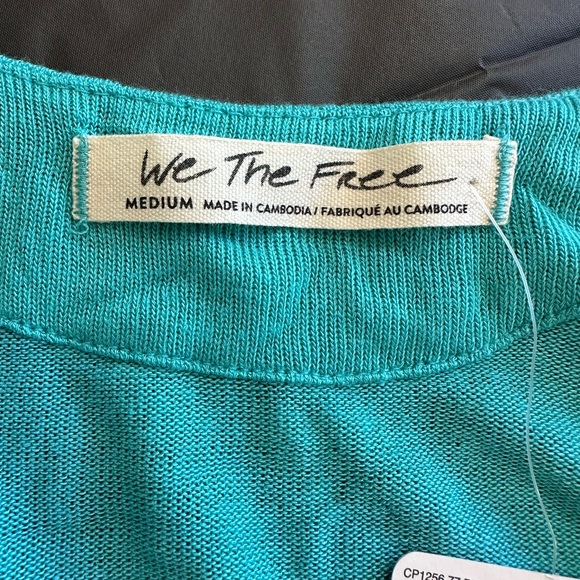 We The Free Easy Tank Top- Sea Turquoise - Picture 6 of 9